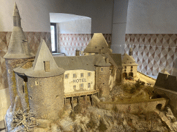 Scale model of the Clervaux Castle during World War II at the Museum of Models of the Castles and Palaces of Luxembourg at Clervaux Castle