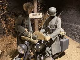 Wax statues of soldiers at the Museum of the Battle of the Ardennes Clervaux at Clervaux Castle