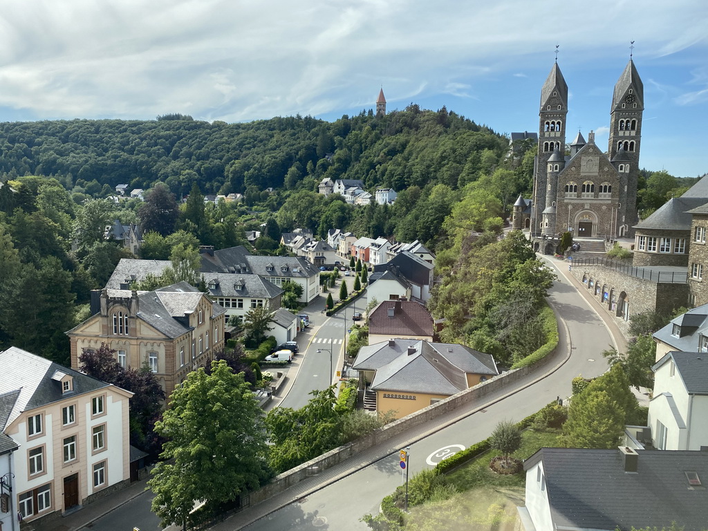 The town center and the Church of Clervaux, viewed from the Family of Man exhibition at Clervaux Castle