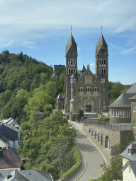 The Church of Clervaux, viewed from the Family of Man exhibition at Clervaux Castle