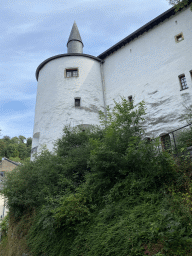 Northeast side of Clervaux Castle at the Rue Schloff street
