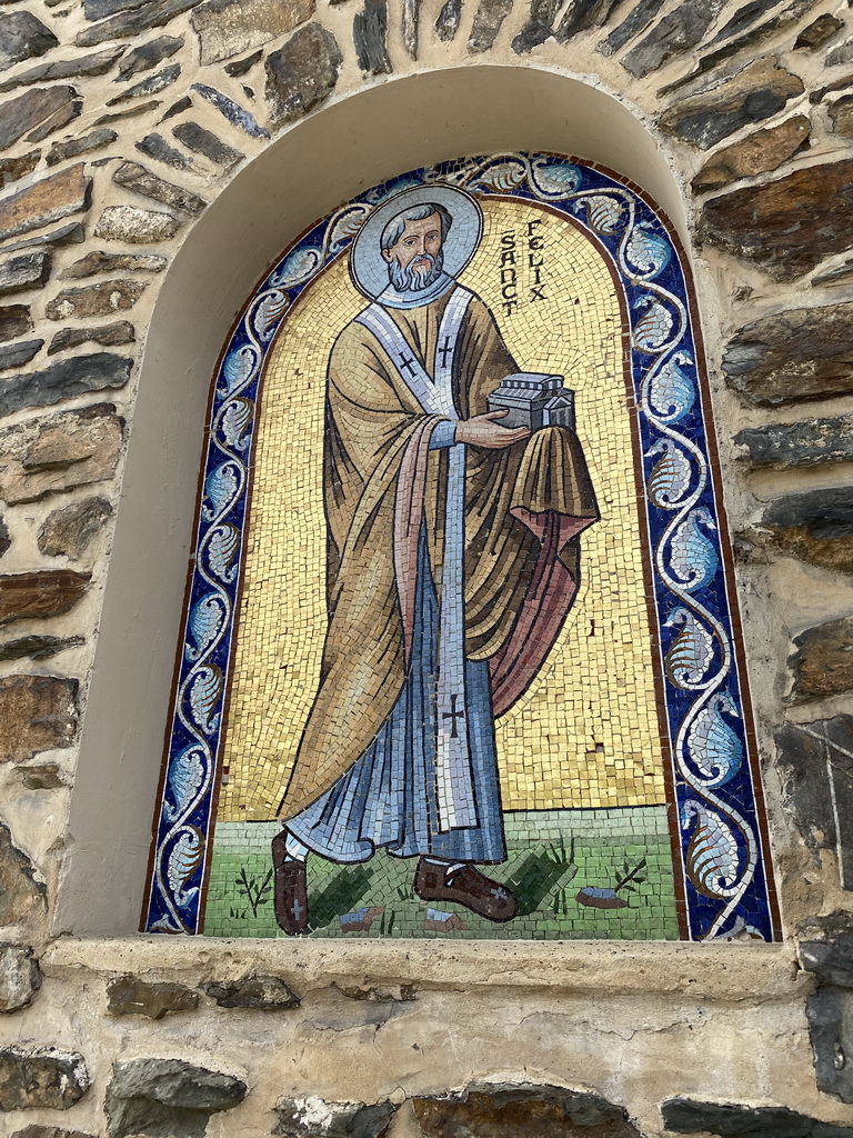 Mosaic at the left front of the Church of Clervaux