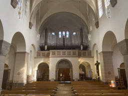 Nave and organ of the Church of Clervaux