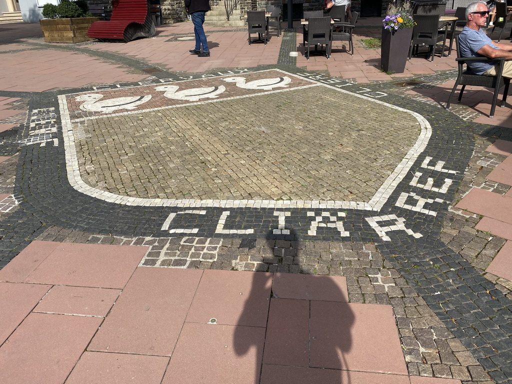 Mosaic at the Place du Marché square