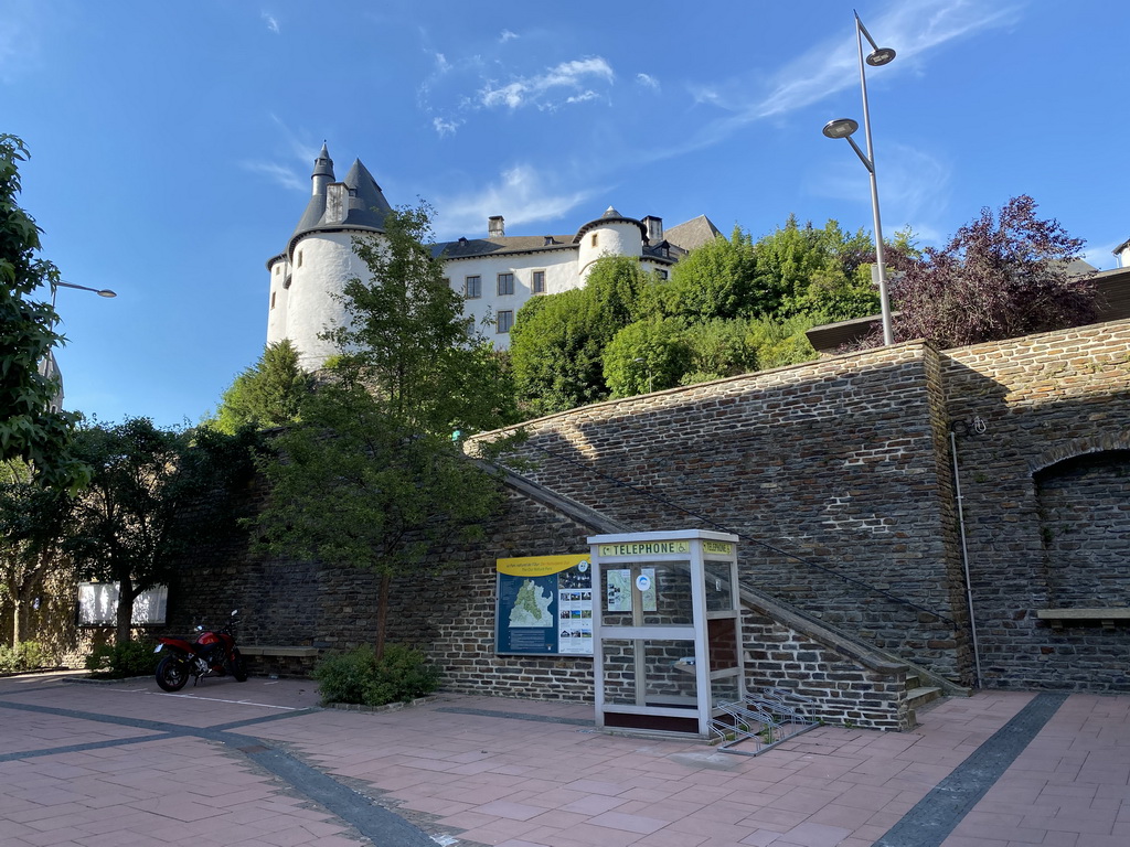 South side of Clervaux Castle, viewed from the Place de Liberation square