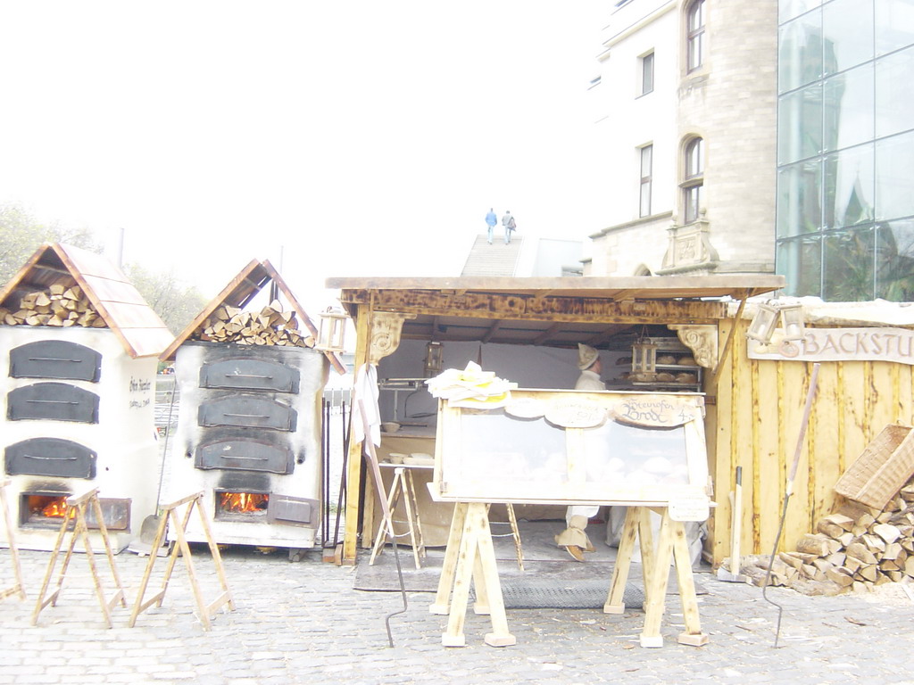 Bread ovens at the Medieval Market (Mittelalter Markt) near the Chocolate Museum (Schokoladen Museum)