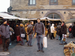 Tim at the Medieval Market near the Chocolate Museum