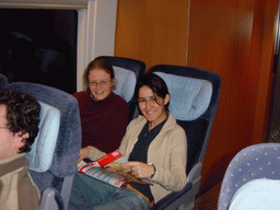 Nardy and Ana in the ICE train from Cologne to Arnhem