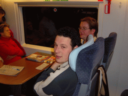 Remco and Erik in the ICE train from Cologne to Arnhem