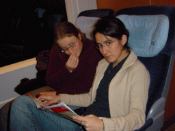 Nardy and Ana in the ICE train from Cologne to Arnhem