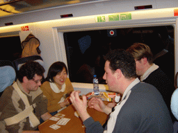 Erik, Remco and Erik in the ICE train from Cologne to Arnhem