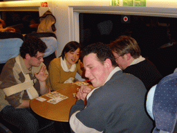 Erik, Remco and Erik in the ICE train from Cologne to Arnhem