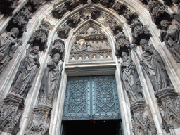 The entrance at the north side of the Cologne Cathedral