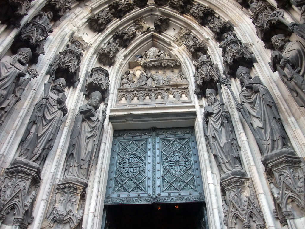 The entrance at the north side of the Cologne Cathedral