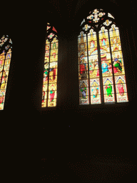 Miaomiao at the Pentecost Window, the Lamentation Window and the Adoration Window in the Cologne Cathedral