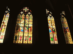 The Pentecost Window, the Lamentation Window, the Adoration Window and the St. John the Baptist Window in the Cologne Cathedral