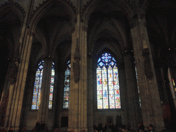 The north side and the Magi Window in the Cologne Cathedral