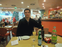 Tim at our lunch restaurant in the Neumarkt Galerie shopping center