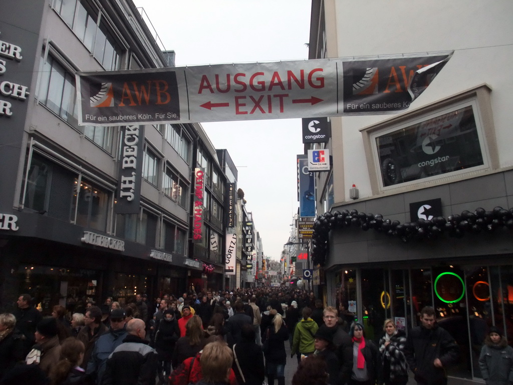 The Hohe Straße shopping street