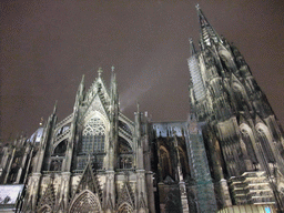 South side of the Cologne Cathedral, by night