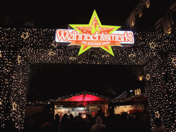 Entrance to the Cologne Christmas Market, by night