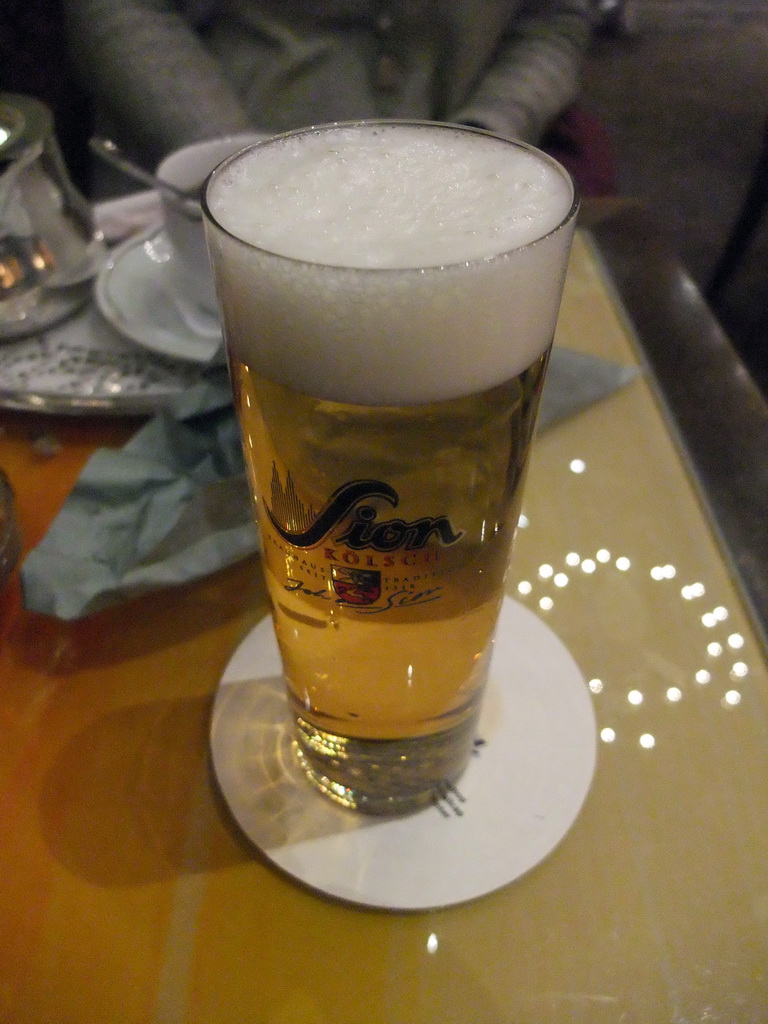 Sion Kölsch beer in Café Reichard at the Unter Fettenhennen street