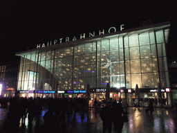 Cologne Central Station, by night
