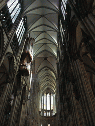 The nave, apse and organ of the Cologne Cathedral