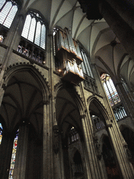 The organ in the nave of the Cologne Cathedral