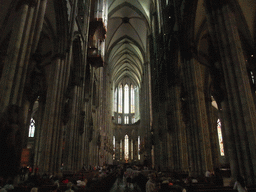 The nave, apse and organ of the Cologne Cathedral