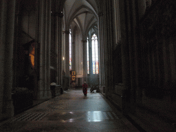 Priest at the left side of the apse of the Cologne Cathedral