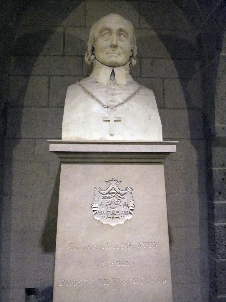 Bust of Clemens August of Bavaria in the vaults of the Cologne Cathedral
