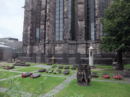 Cemetery at the back side of the Cologne Cathedral
