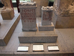 Roman stones with inscriptions at the ground floor of the Romano-Germanic Museum