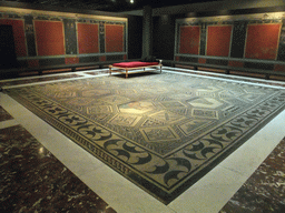 The Philosophers` Mosaic at the ground floor of the Romano-Germanic Museum