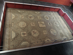 The Dionysus Mosaic at the lower floor of the Romano-Germanic Museum, viewed from above