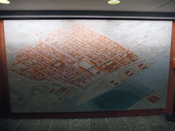 Map of Cologne in Roman times, at the lower floor of the Romano-Germanic Museum
