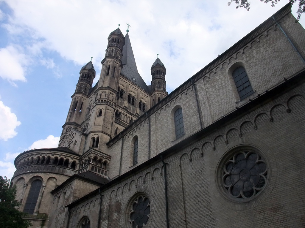 The north side and tower of the Groß St. Martin church