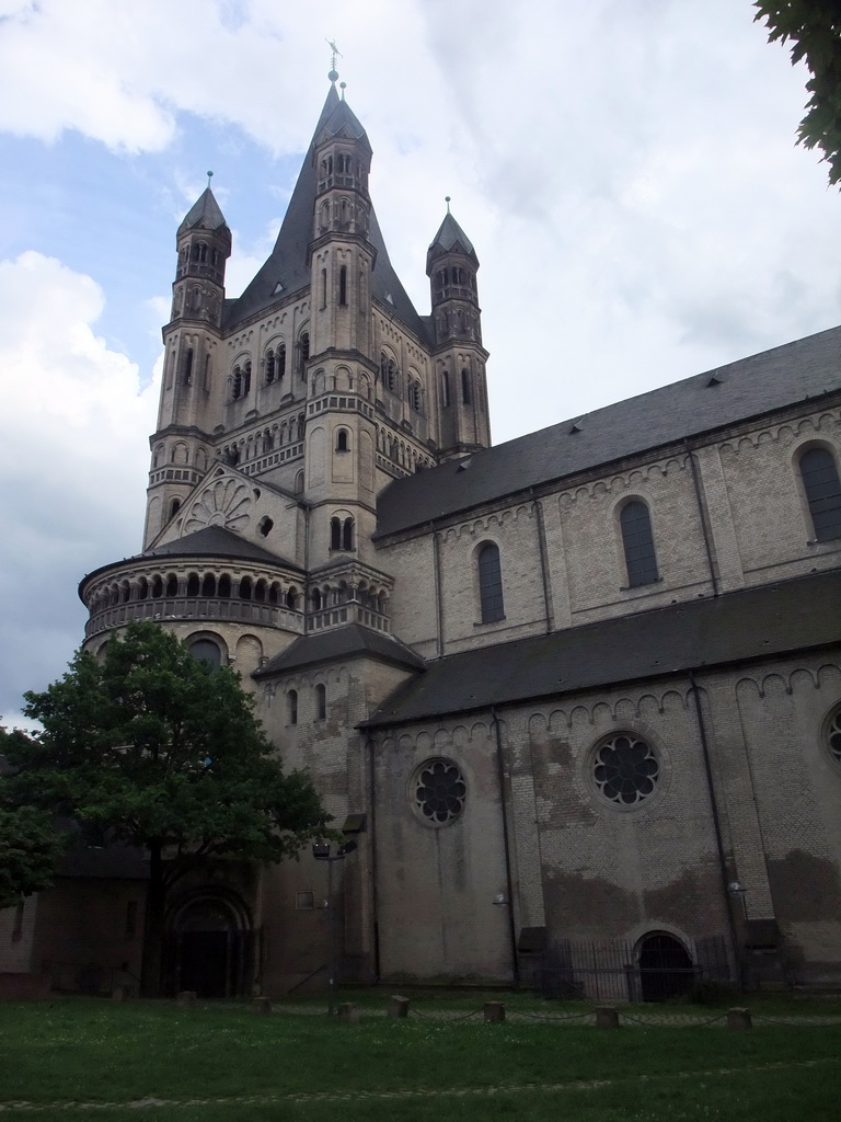 The north side and tower of the Groß St. Martin church