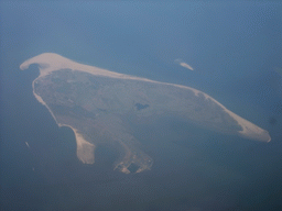 View on the Borkum island in Germany, from our airplane from Amsterdam to Copenhagen