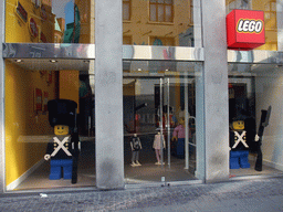 Front of the LEGO store at Vimmelskaftet street