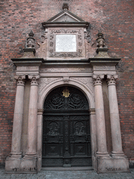 Main door at the southwest side of the Church of the Holy Ghost