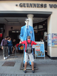 Statue in front of the Guinness World Records Museum at the Østergade street