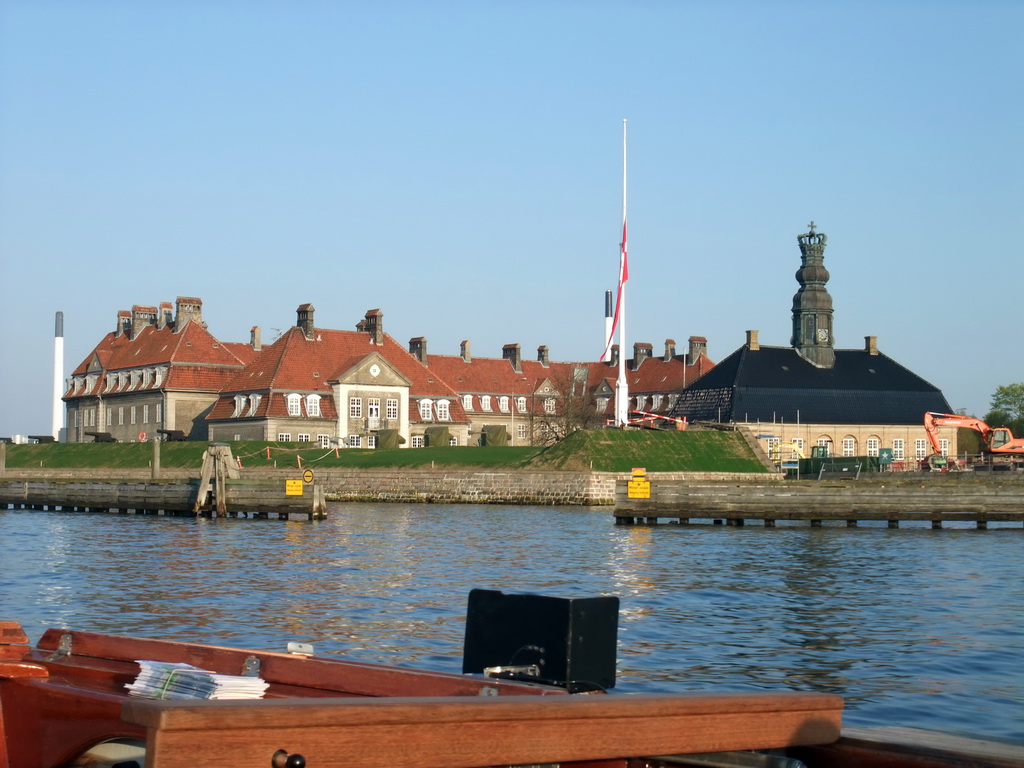 The Central Guard building at the Old Naval Yard at Nyholm island, viewed from the DFDS Canal Tours boat