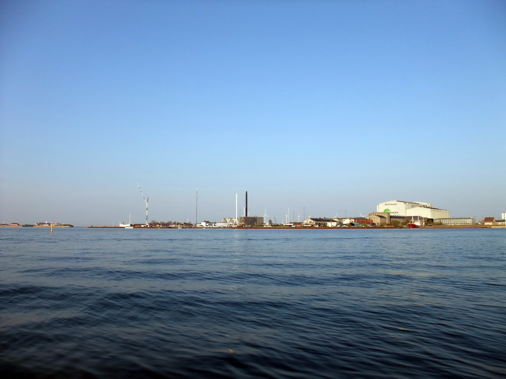 Refshaleøen island and Trekroner Fort, viewed from the DFDS Canal Tours boat