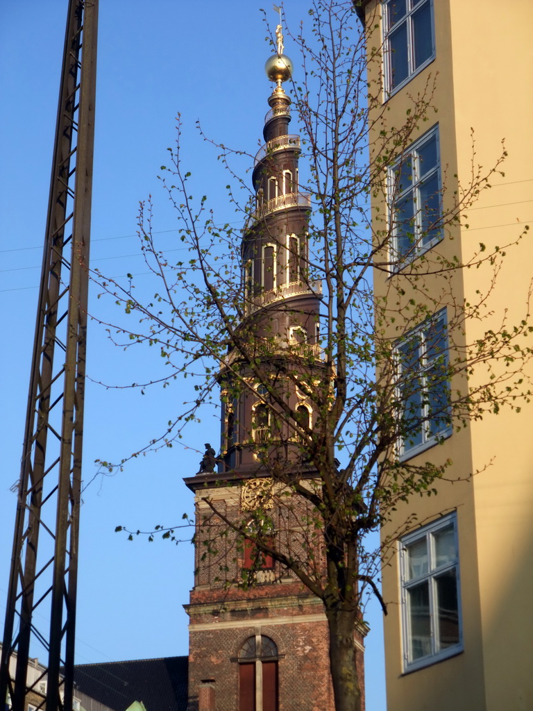 The tower of the Church of Our Saviour, viewed from the DFDS Canal Tours boat