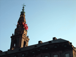 Christiansborg Palace Tower, viewed from the DFDS Canal Tours boat