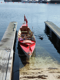 Boat and dog at the Langelinie Marina