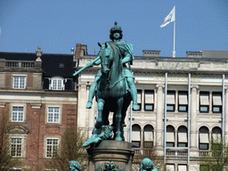 The equestrian statue of Christian V at Kongens Nytorv square