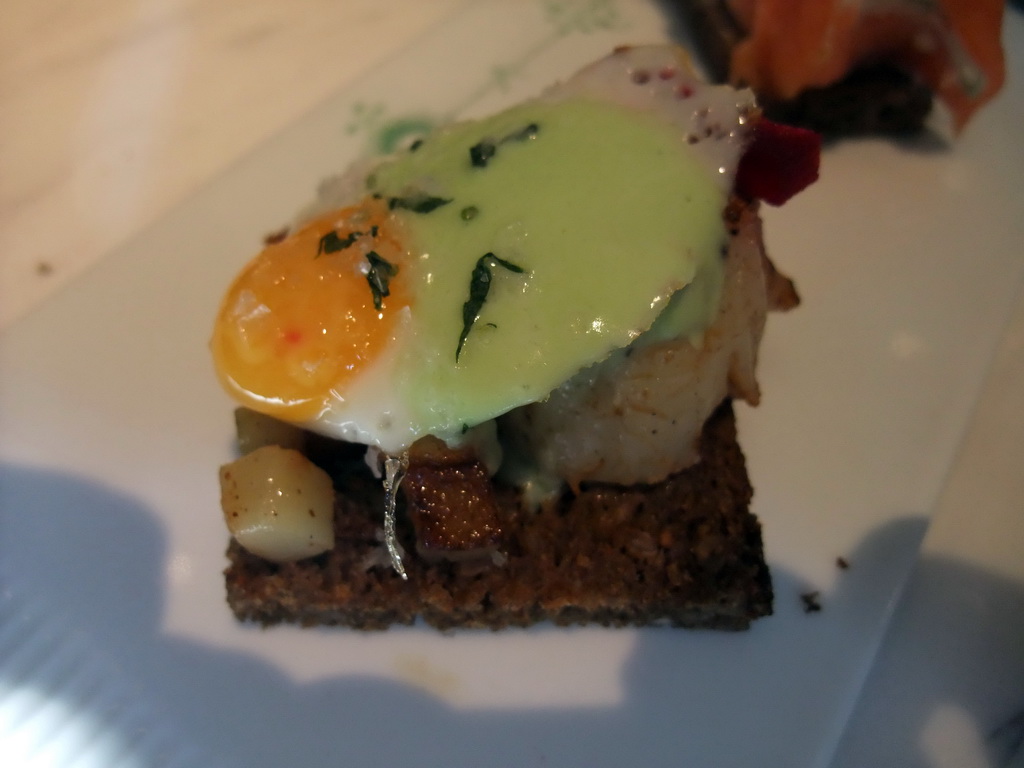 Smørrebrød at the Royal Café at Amagertorv square